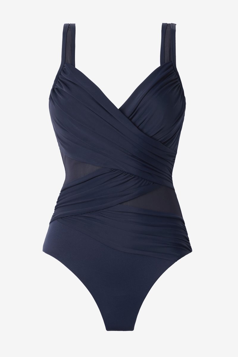 Women's Navy Network New Sensations Madero One Piece - Miraclesuit USA | HO833453L8