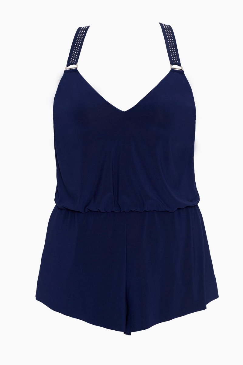Women's Navy Star StuDDed Gabby One Piece - Miraclesuit USA | TC358145D2