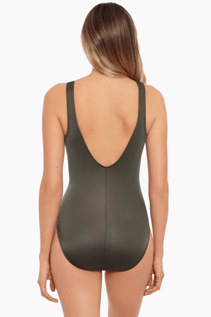 Women's Olive Illusionists Circe One Piece - Miraclesuit USA | LV666656T3