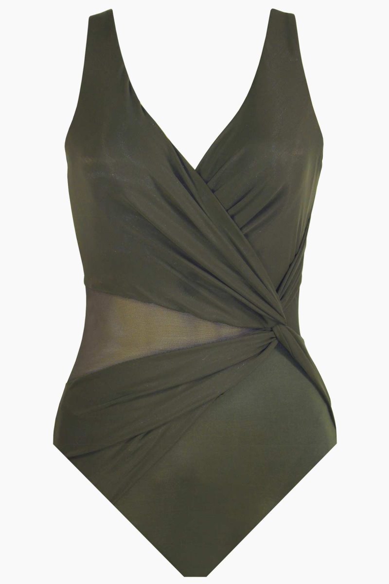 Women's Olive Illusionists Circe One Piece - Miraclesuit USA | LV666656T3
