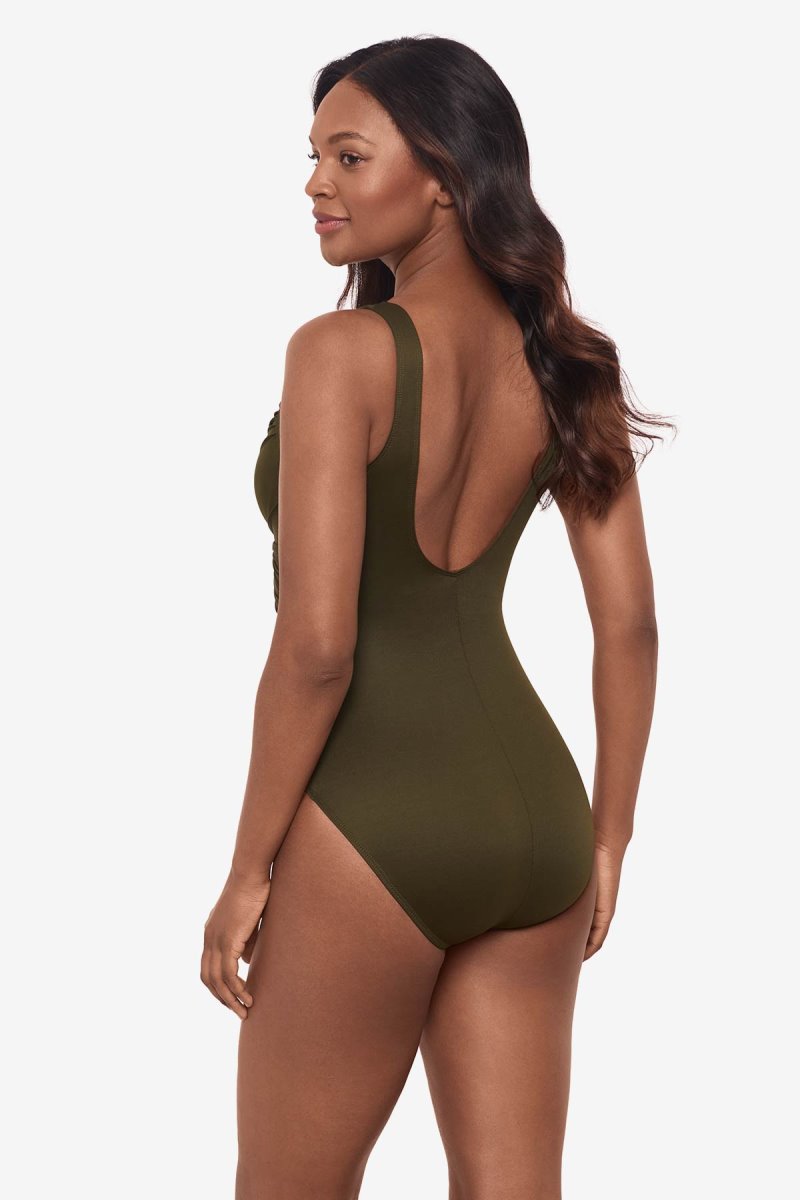 Women's Olive Rock Solid Revele One Piece - Miraclesuit USA | ZA610841O2