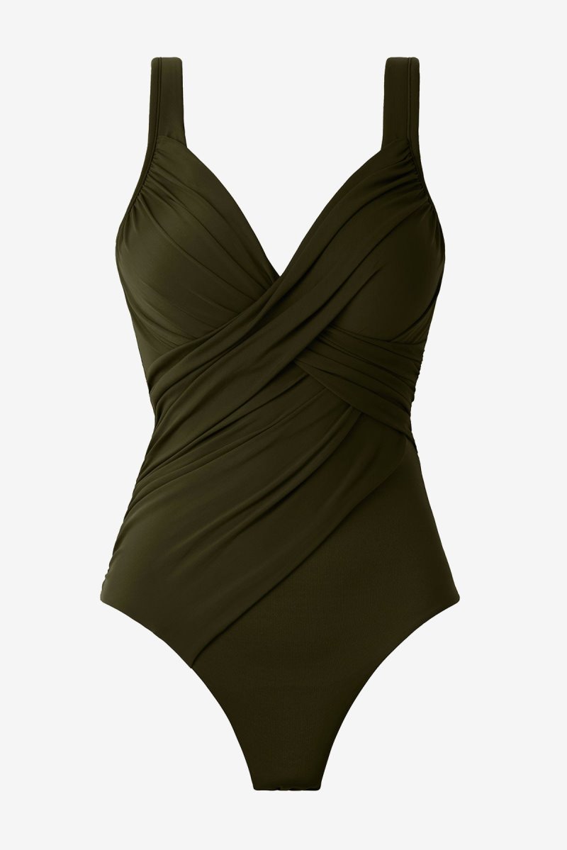 Women's Olive Rock Solid Revele One Piece - Miraclesuit USA | ZA610841O2