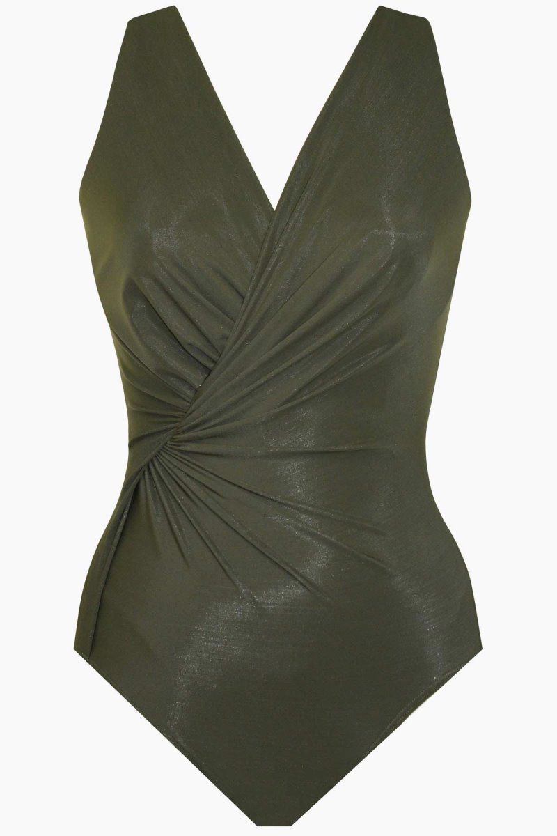 Women's Olive Twisted Sisters Esmerelda One Piece - Miraclesuit USA | HQ423082I4