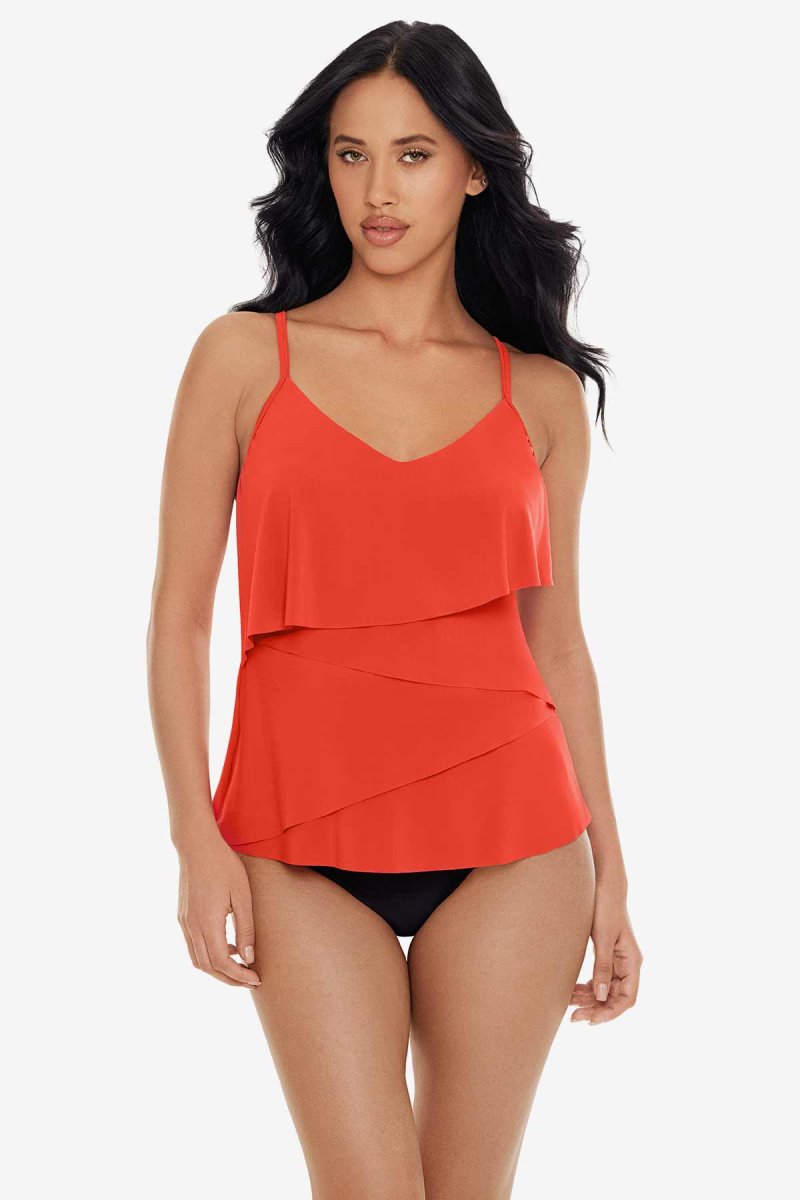 Women's Orange Chloe Tankini Tops - Miraclesuit USA | ZC013691S0