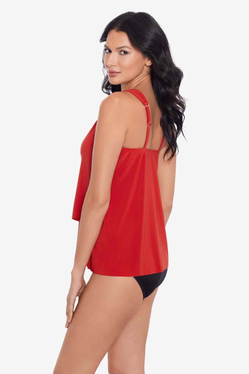 Women's Orange Razzle Dazzle Tankini Tops - Miraclesuit USA | PM725662X7