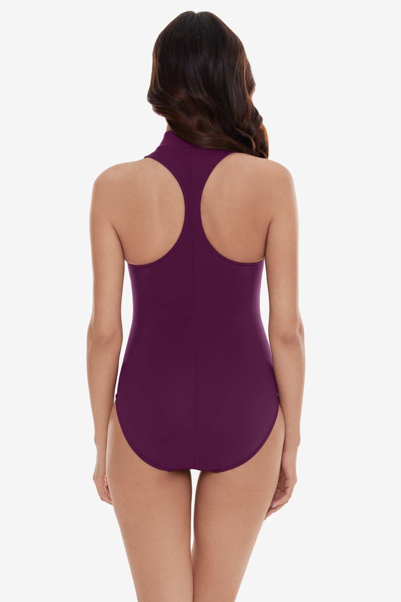 Women's Purple Laguna Beach Coco One Piece - Miraclesuit USA | OZ613611U4
