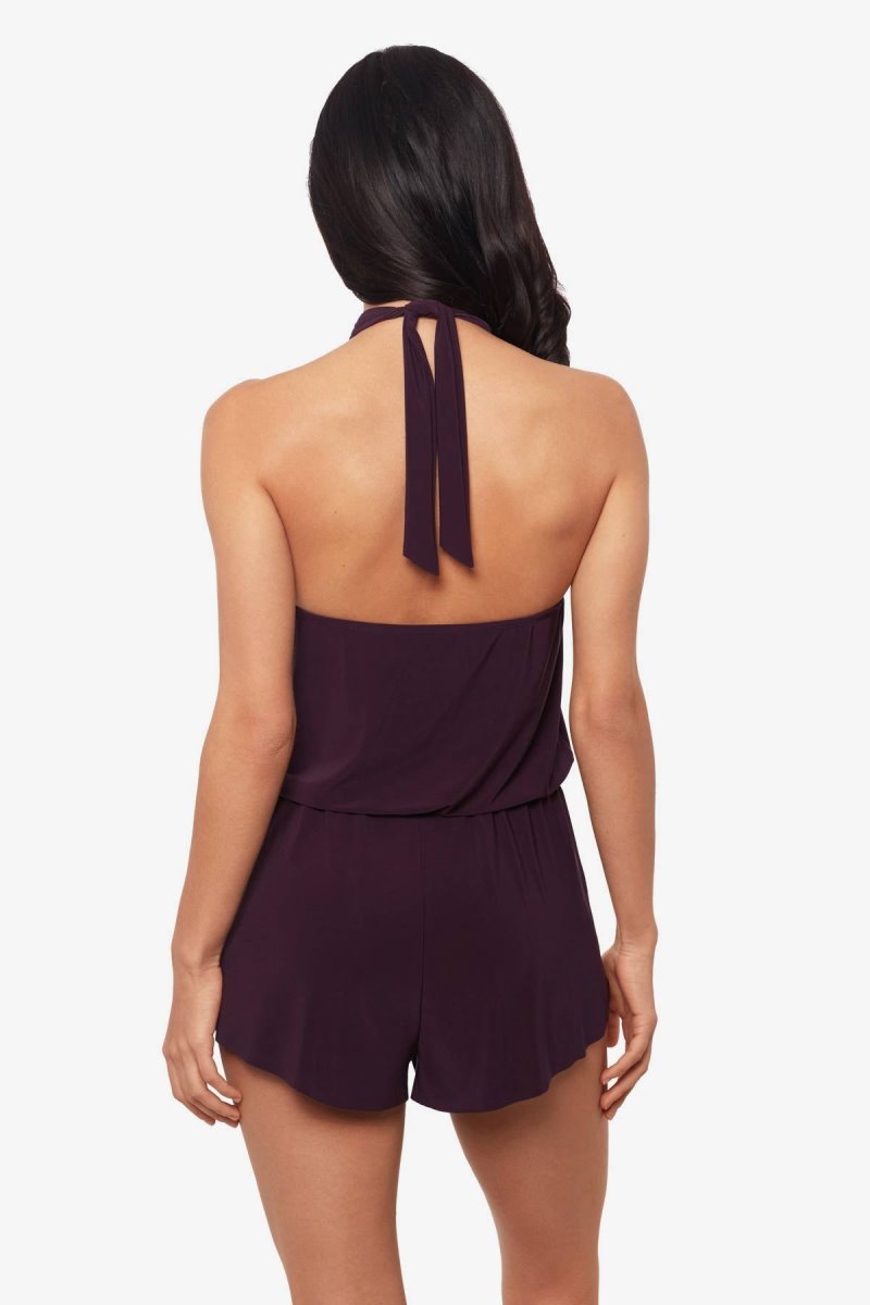 Women's Purple Piper One Piece Romper - Miraclesuit USA | PO015911D3