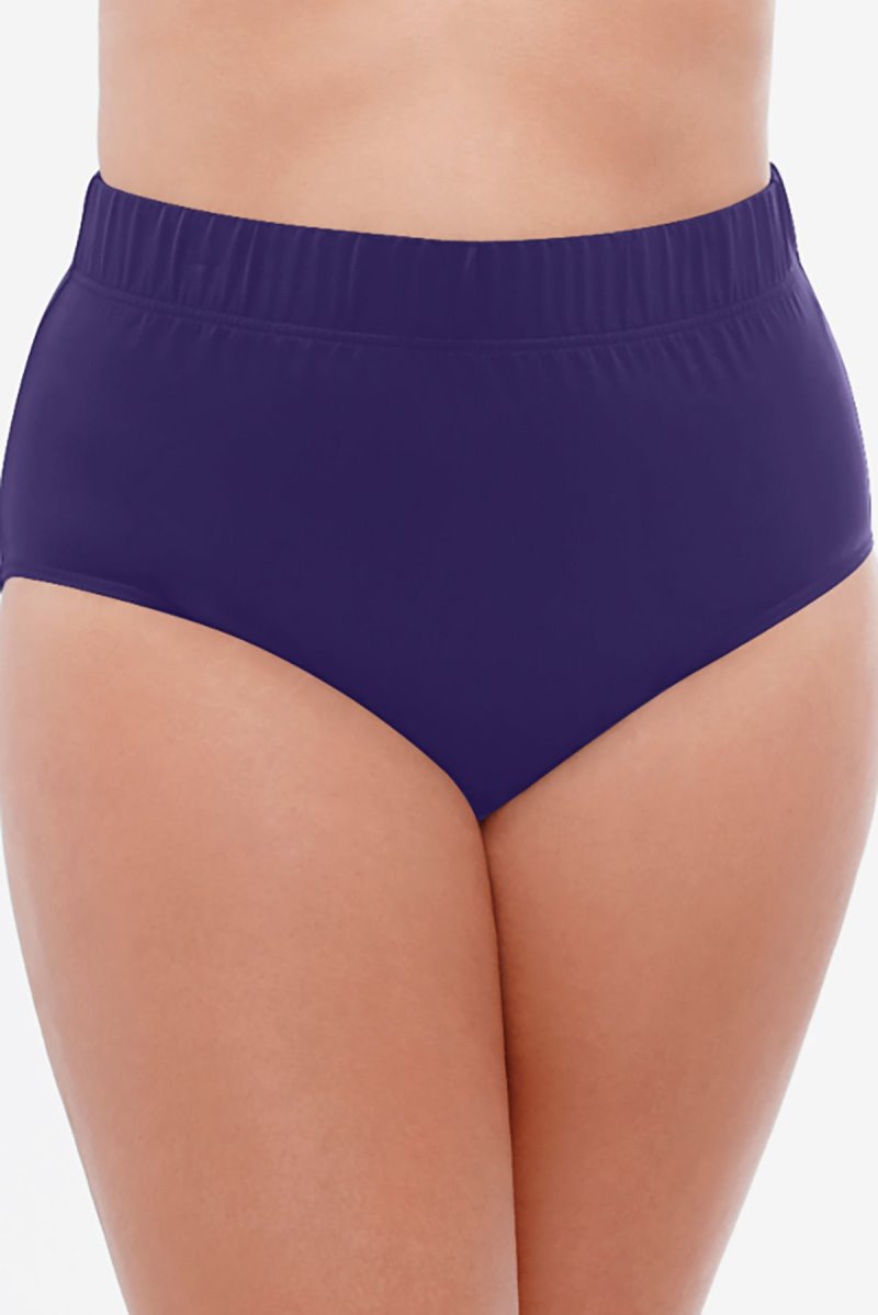 Women\'s Purple Plus Size Basic Pant Swim Bottom - Miraclesuit USA | AA110881G8