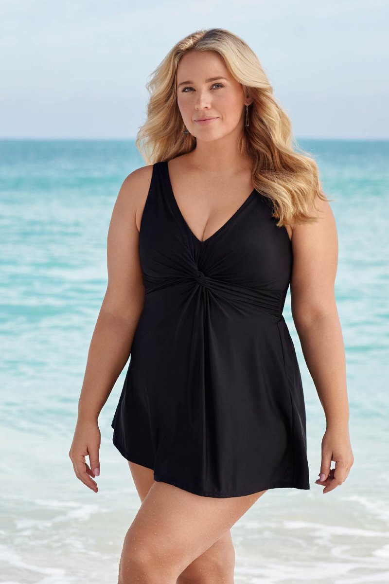 Women's Purple Plus Size Must Haves Marais One Piece - Miraclesuit USA | TK357335Q9