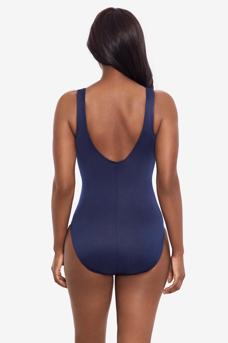 Women's Purple Rock Solid Avra One Piece - Miraclesuit USA | LT023102I9