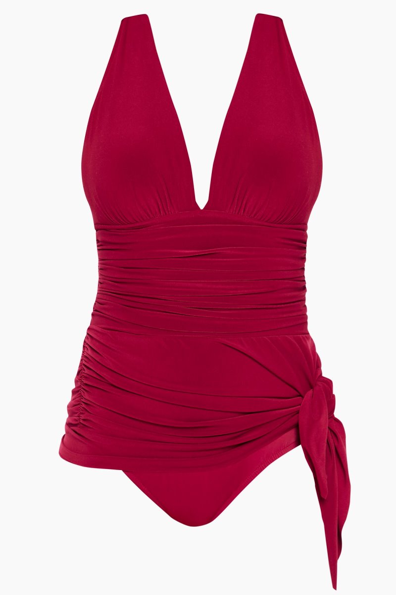 Women's Red Celine Swim Dress - Miraclesuit USA | ZW648754I1