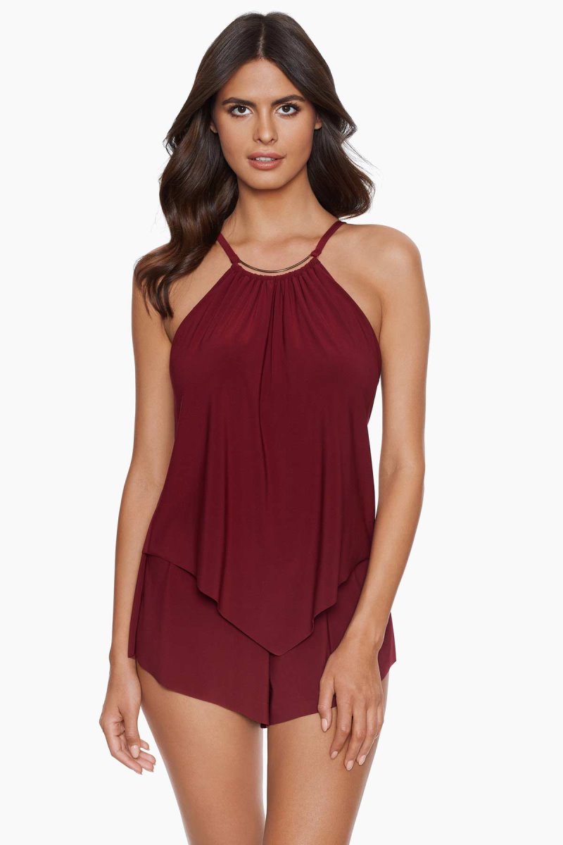 Women's Red Halo Effect Goldie One Piece - Miraclesuit USA | KM608350V2