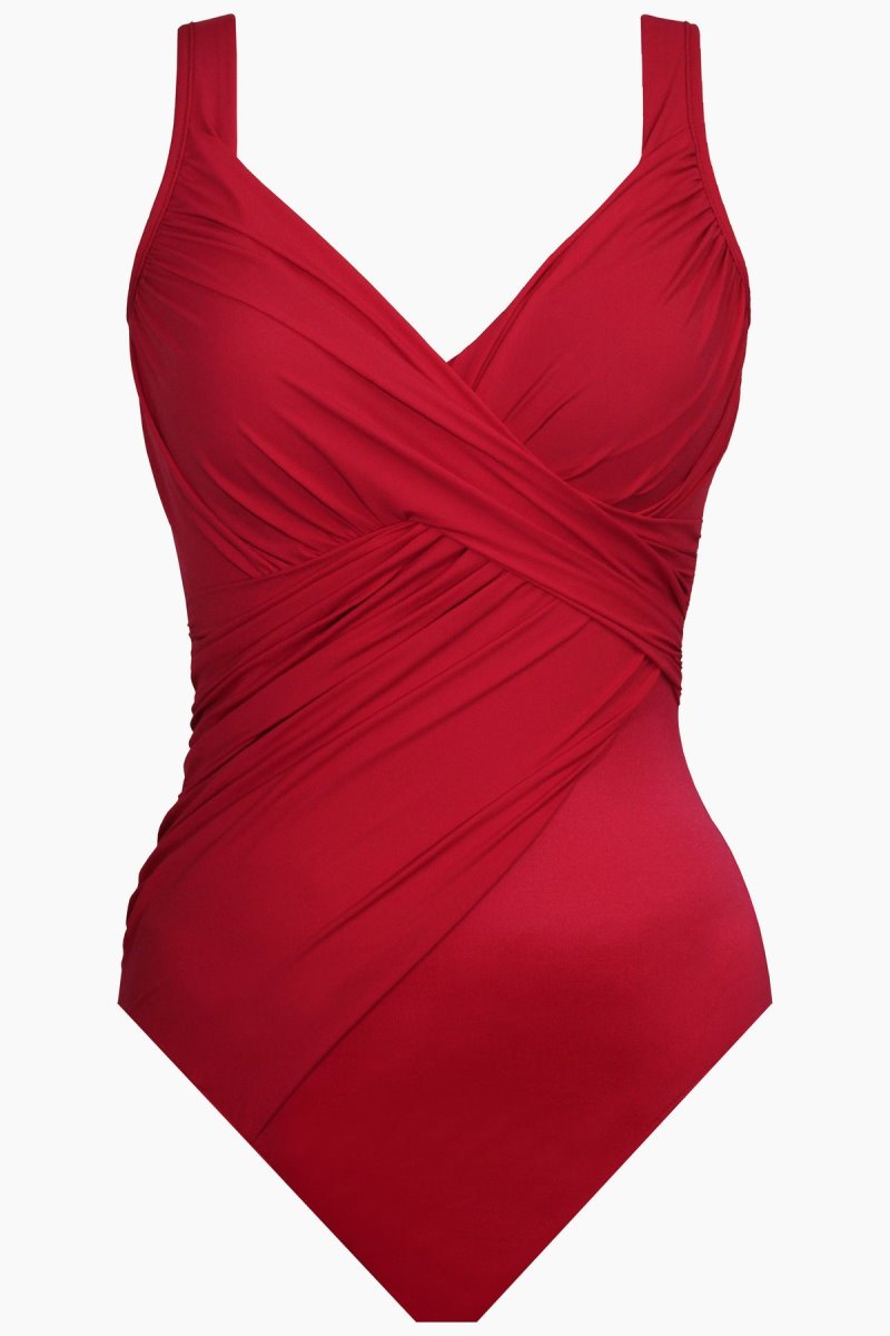 Women's Red Rock Solid Revele DD Cups One Piece - Miraclesuit USA | QZ700180Q8