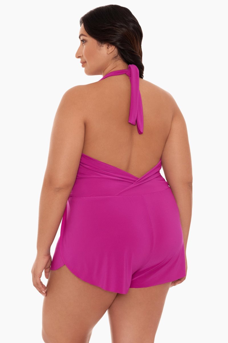 Women's Rose Plus Size Bianca One Piece Romper - Miraclesuit USA | YV309670Q9