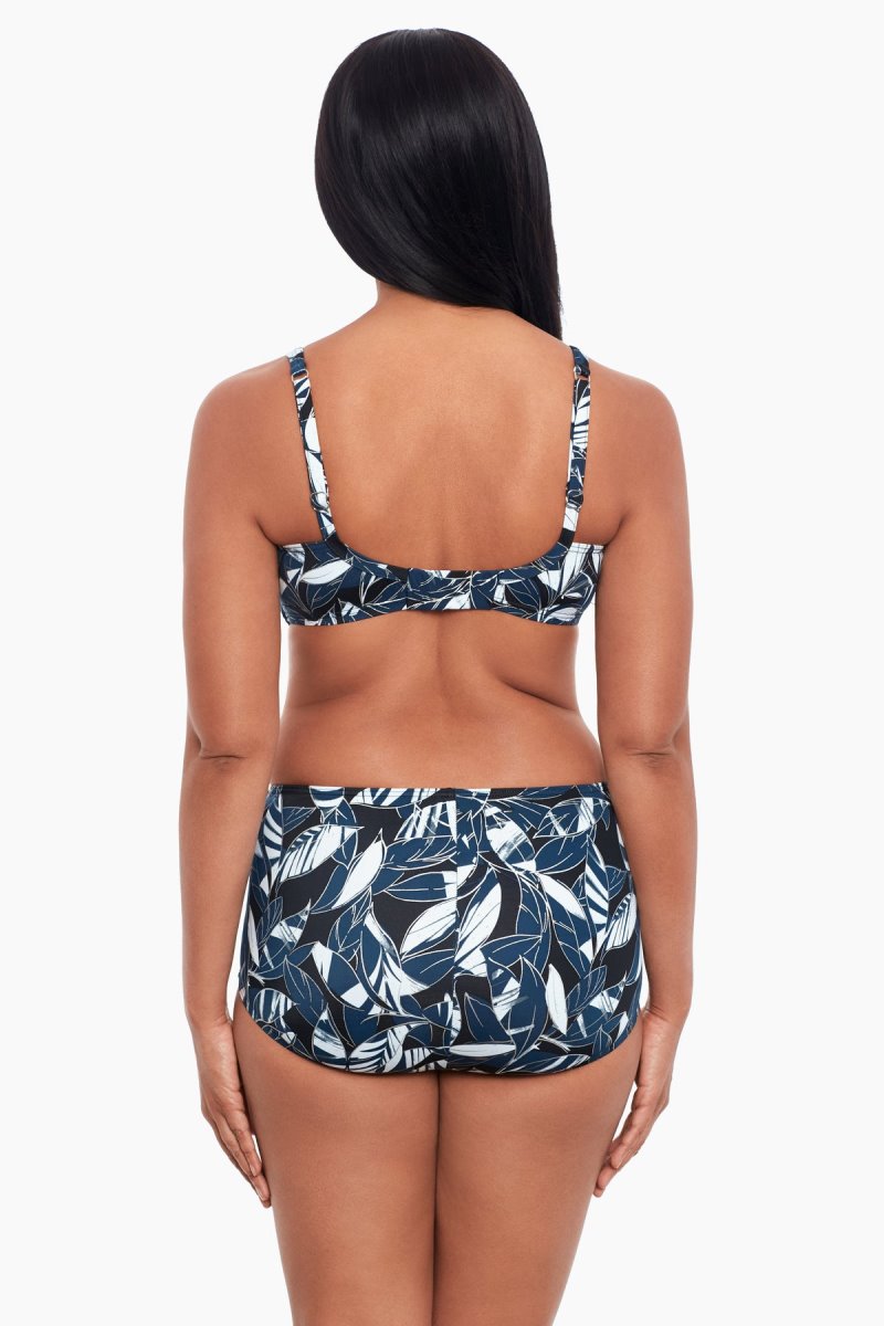 Women's Silver Shimmer Shadows Norma Jean Retro Swim Bottom - Miraclesuit USA | PO818901P2