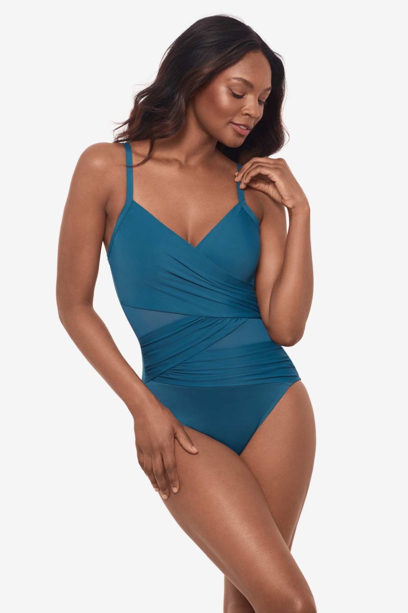 Women's Turquoise Network Mystique One Piece - Miraclesuit USA | HA172117W6