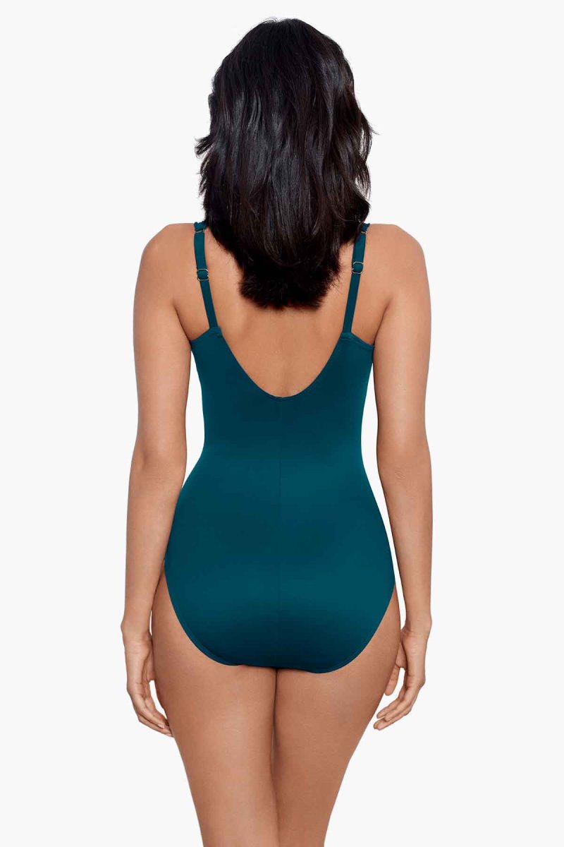 Women's Turquoise Razzle Dazzle Siren One Piece - Miraclesuit USA | MX519951O7
