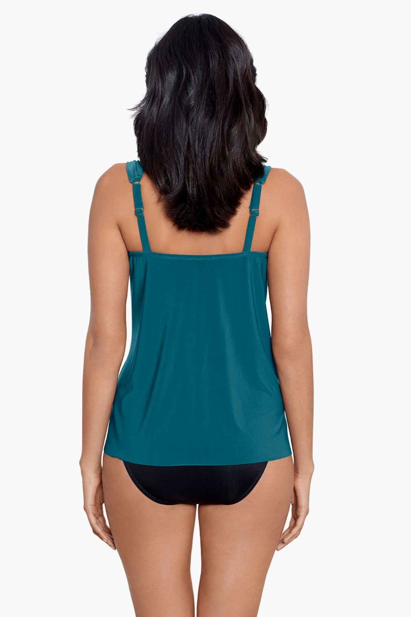 Women's Turquoise Razzle Dazzle Tankini Tops - Miraclesuit USA | FF571057K0